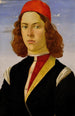 Portrait af en ung mand - Sandro Botticelli — visning af kunstværket