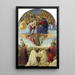 Le Couronnement de la Vierge - Sandro Botticelli — indrammet kunstværk på væggen