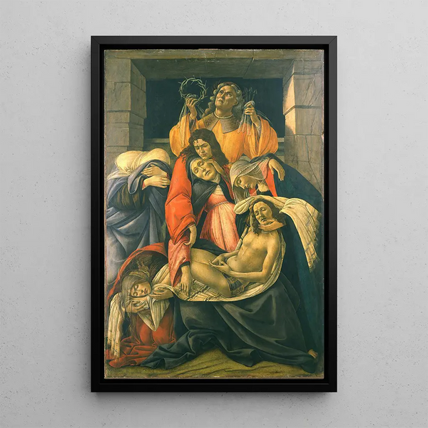 La Lamentation sur le Christ mort - Sandro Botticelli — indrammet kunstværk på væggen