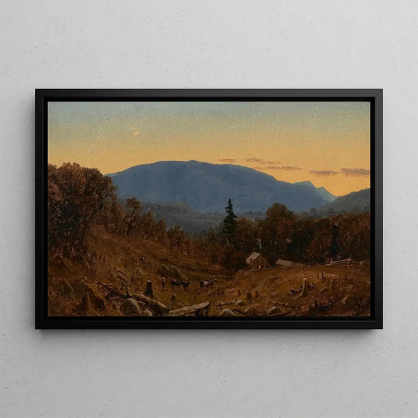 Sanford Robinson Gifford - A Study of Hunter Mountain at Twilight.webp