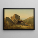 Le Camp sur Mansfield Mountain Vermont - Sanford Robinson Gifford — indrammet kunstværk på væggen