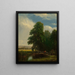 La rivière Darent, Kent, Angleterre - Sanford Robinson Gifford — indrammet kunstværk på væggen