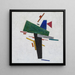 Uden titel - Kazimir Malevich — indrammet kunstværk på væggen