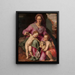 La Vierge à l'Enfant avec le petit saint Jean-Baptiste af Santi di Tito — indrammet kunstværk på væggen