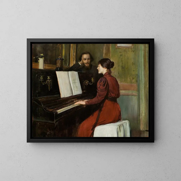 En roman - Santiago Rusiñol — indrammet kunstværk på væggen