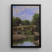 Pont sur une rivière - Santiago Rusiñol — indrammet kunstværk på væggen