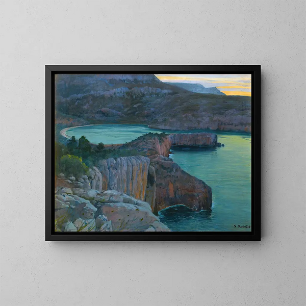 Cala Grisa - Santiago Rusiñol — indrammet kunstværk på væggen