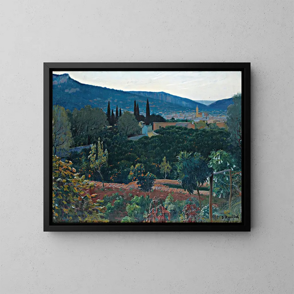La vallée de Soller - Santiago Rusiñol — indrammet kunstværk på væggen