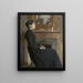Figur kvinde - Santiago Rusiñol — indrammet kunstværk på væggen