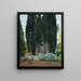 La Fontaine des Cyprès - Santiago Rusiñol — indrammet kunstværk på væggen
