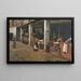 Lavoirs de la Barceloneta - Santiago Rusiñol — indrammet kunstværk på væggen