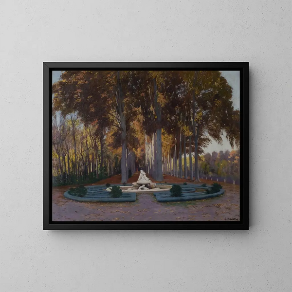 Otoal - Santiago Rusiñol — indrammet kunstværk på væggen