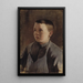 Portrait af en dreng - Santiago Rusiñol — indrammet kunstværk på væggen