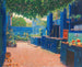 La cour bleue d'Arenys - Santiago Rusiñol — visning af kunstværket