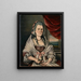 Dame coloniale - Sarah Bushnell Perkins — indrammet kunstværk på væggen