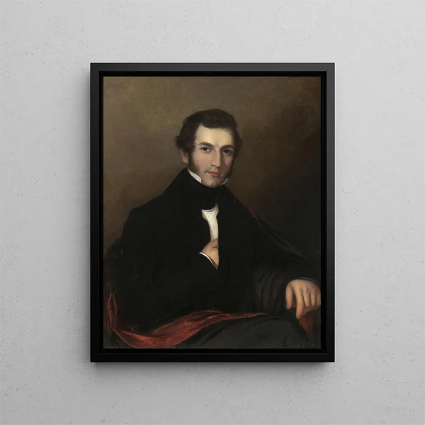 John Bacon Pearce - Sarah Miriam Peale — indrammet kunstværk på væggen
