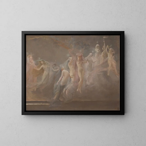 Les Étoiles du Matin - Sarah Paxton Ball Dodson — indrammet kunstværk på væggen
