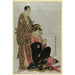 Reproduktion af maleriet Sawamura Sojuro og Segawa Kikunojo - Toshusai Sharaku