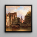 Scène à Amsterdam - Elias Pieter van Bommel — indrammet kunstværk på væggen