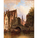 Elias Pieter van Bommel - Scène à Amsterdam | Maleri — vist i et interiør