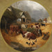 gårdsplads-scene - John Frederick Herring Jr — visning af kunstværket