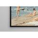 Reproduktion af maleriet af strandscene med kvinder, der bader - Paul Fischer