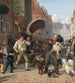 Gadebillede under hedevarme dage - Wilhelm Marstrand — visning af kunstværket
