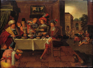 School of Frans Francken I - The Rich Man and Lazarus.webp