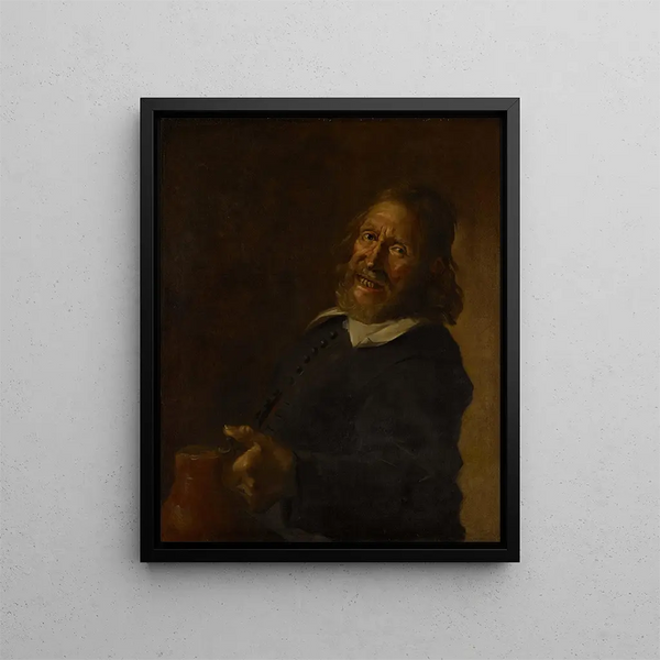 Le Rieur - Frans Hals Skole — indrammet kunstværk på væggen
