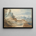 Château sur le Rivage - Ecole de Pieter Bruegel l'Ancien — indrammet kunstværk på væggen