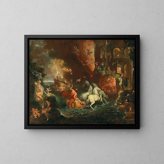 School of the Netherlands - A fantastical scene including Venus with Cupid and Neptune in his chariot.webp