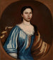 Portrait af en dame, måske Tryntje Otten Veeder - Schuyler Limner — visning af kunstværket