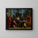 Le Christ et la femme adultère - Sebastiano Ricci — indrammet kunstværk på væggen