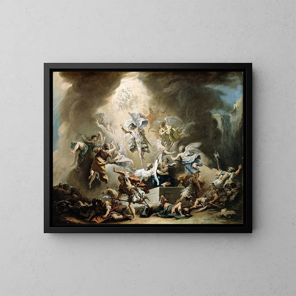 La Résurrection - Sebastiano Ricci — indrammet kunstværk på væggen