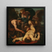 Séléné og Endymion - Johann Carl Loth — indrammet kunstværk på væggen