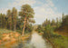 Sommer skovscene - Semyon Fedorovich Fedorov — visning af kunstværket
