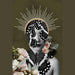 Reproduktion af maleriet af Serene Blomstermotiver | Collage
