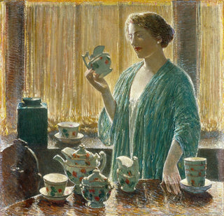 Childe Hassam - Strawberry Tea Set.webp