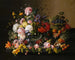 naturtro med blomster og frugt - Severin Roesen — visning af kunstværket