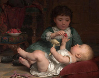 Fristelse - Seymour Joseph Guy — visning af kunstværket