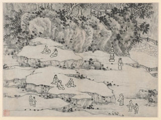 Shen Zhou - The Nodding Stone Terrace Tiger Hill and the ThousandMan Seat.webp
