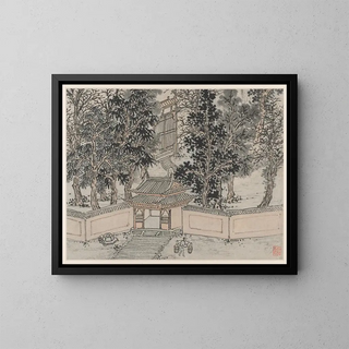Shen Zhou - TigerFlight Spring at the Back Gate.webp