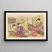 Udvalgte mesterværker fra Ukiyo-e skolen Pl05 - Shinichi Tajima — indrammet kunstværk på væggen