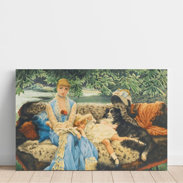 Reproduktion af maleriet Stilhed - James Tissot
