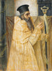 En biskop af den orientalske kirke - Simeon Solomon — indrammet kunstværk på væggen