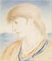 Studie af et hoved - Simeon Solomon — visning af kunstværket