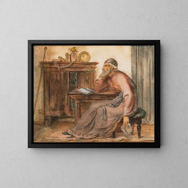 Le Voyant - Simeon Solomon — indrammet kunstværk på væggen