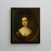 Josina Clara van Citters 1671-1753 Søster til Anna van Citters - Simon Dubois — indrammet kunstværk på væggen