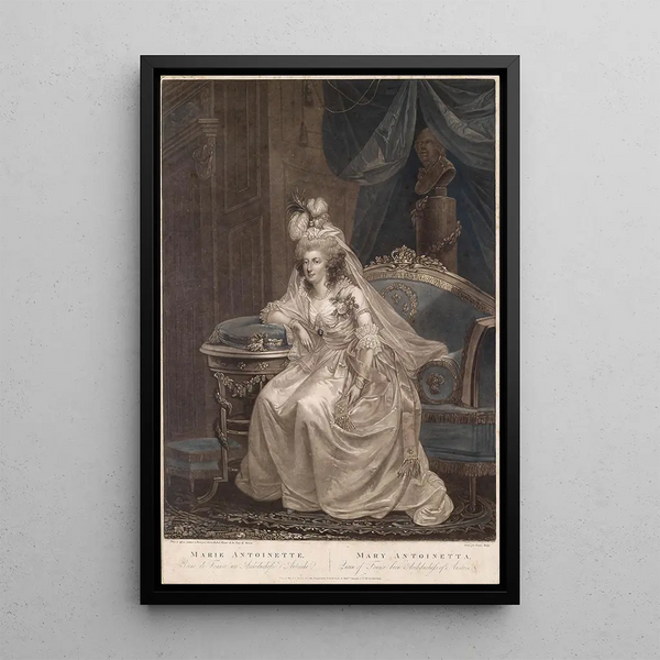Marie-Antoinette - Simon Malgo — indrammet kunstværk på væggen