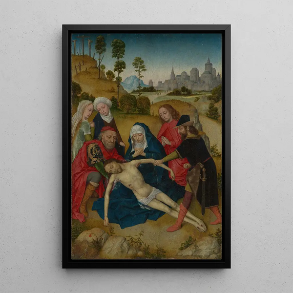 La Lamentation du Christ - Simon Marmion — indrammet kunstværk på væggen